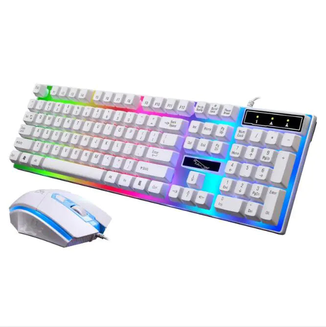 G21 Wired Gaming Keyboard and Mouse Set with Glow